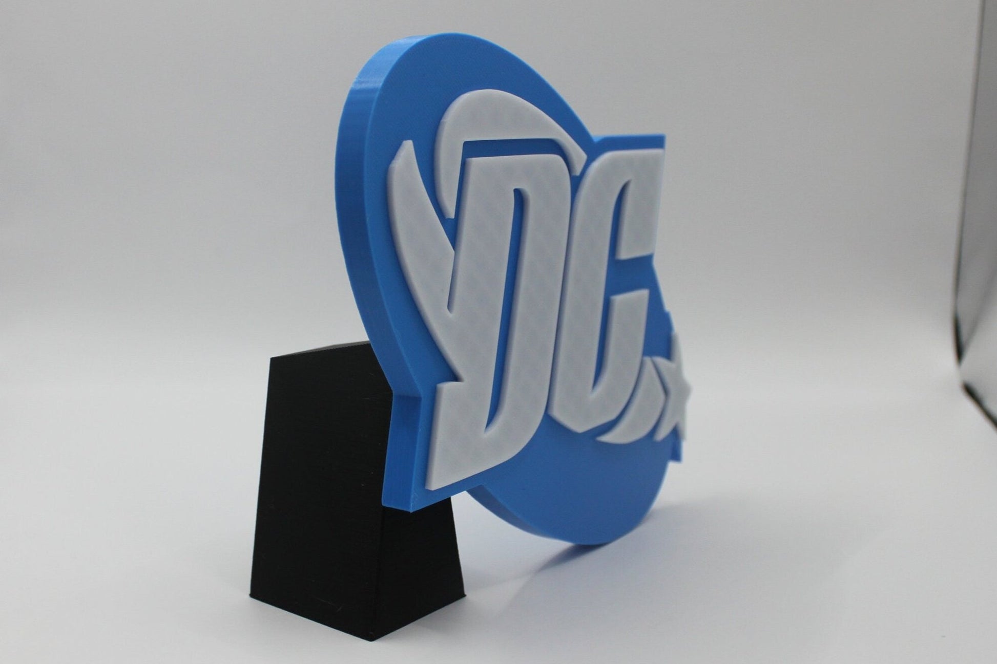 DC 3D printed Comic Logo Art