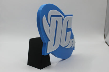 DC 3D printed Comic Logo Art