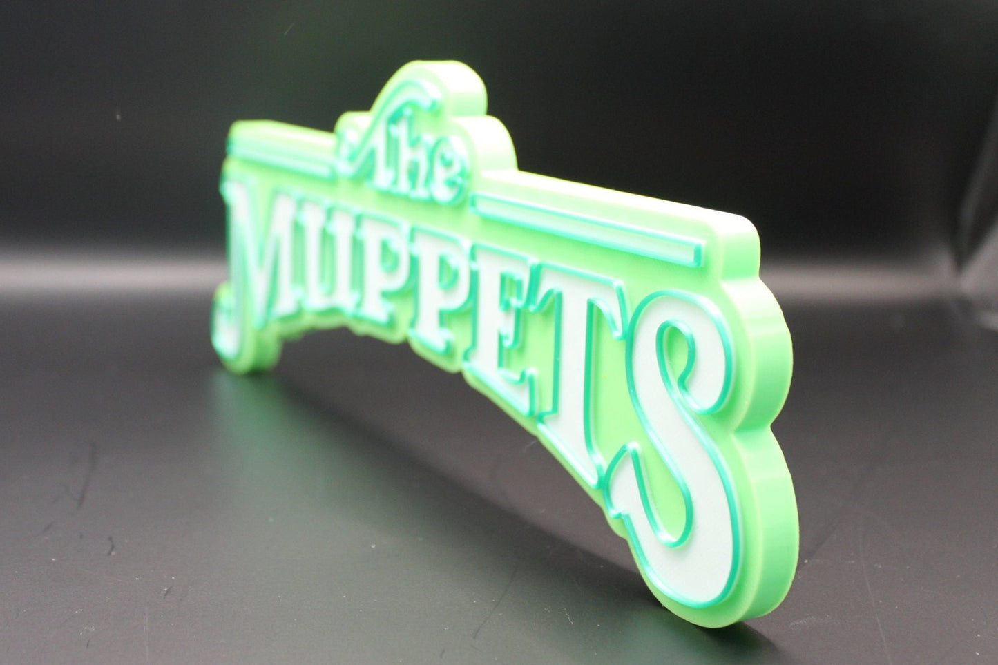 The Muppets 3D printed Logo Sign Wall Desk Shelf Art