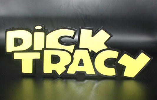 Dick Tracy 3D printed Logo Art