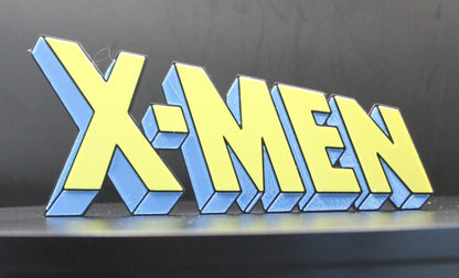 X-Men 3D printed Comic Logo Art