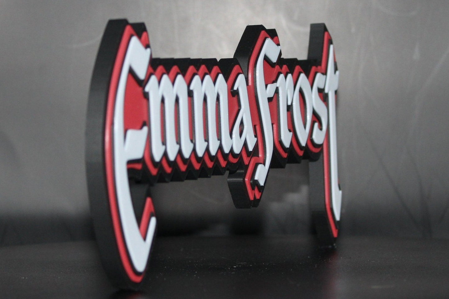 Emma Frost 3D printed Comic Logo Art