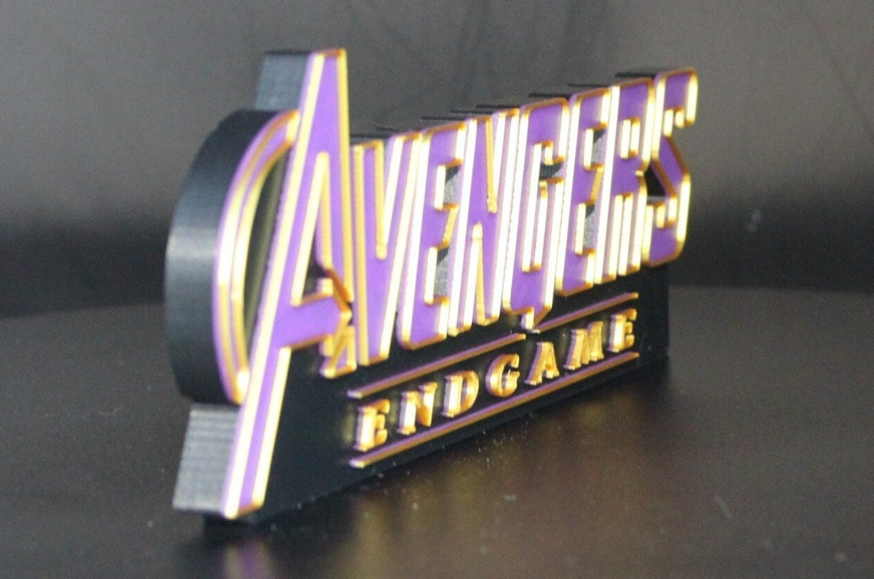 Avengers Endgame 3D printed Comic Logo Art