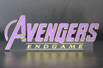 Avengers Endgame 3D printed Comic Logo Art