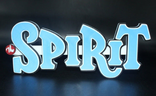 The Spirit 3D printed Logo Art