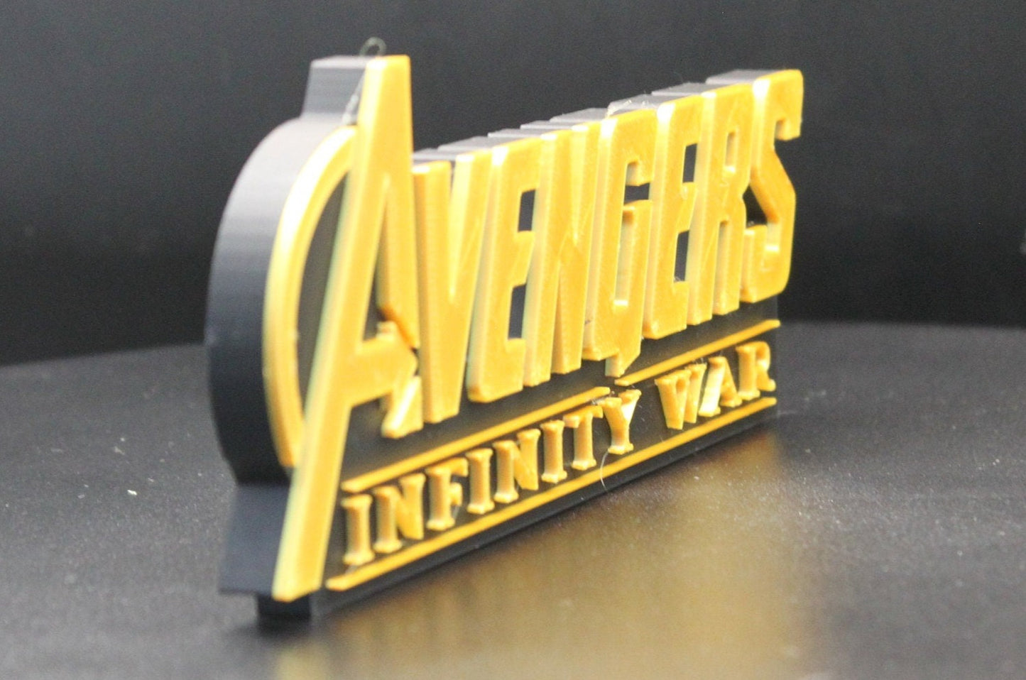 Avengers Infinity War 3D printed Comic Logo Art