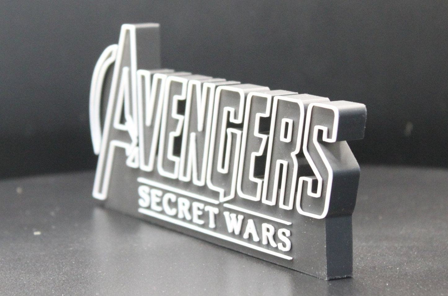 Avengers Secret Wars 3D printed Comic Logo Art