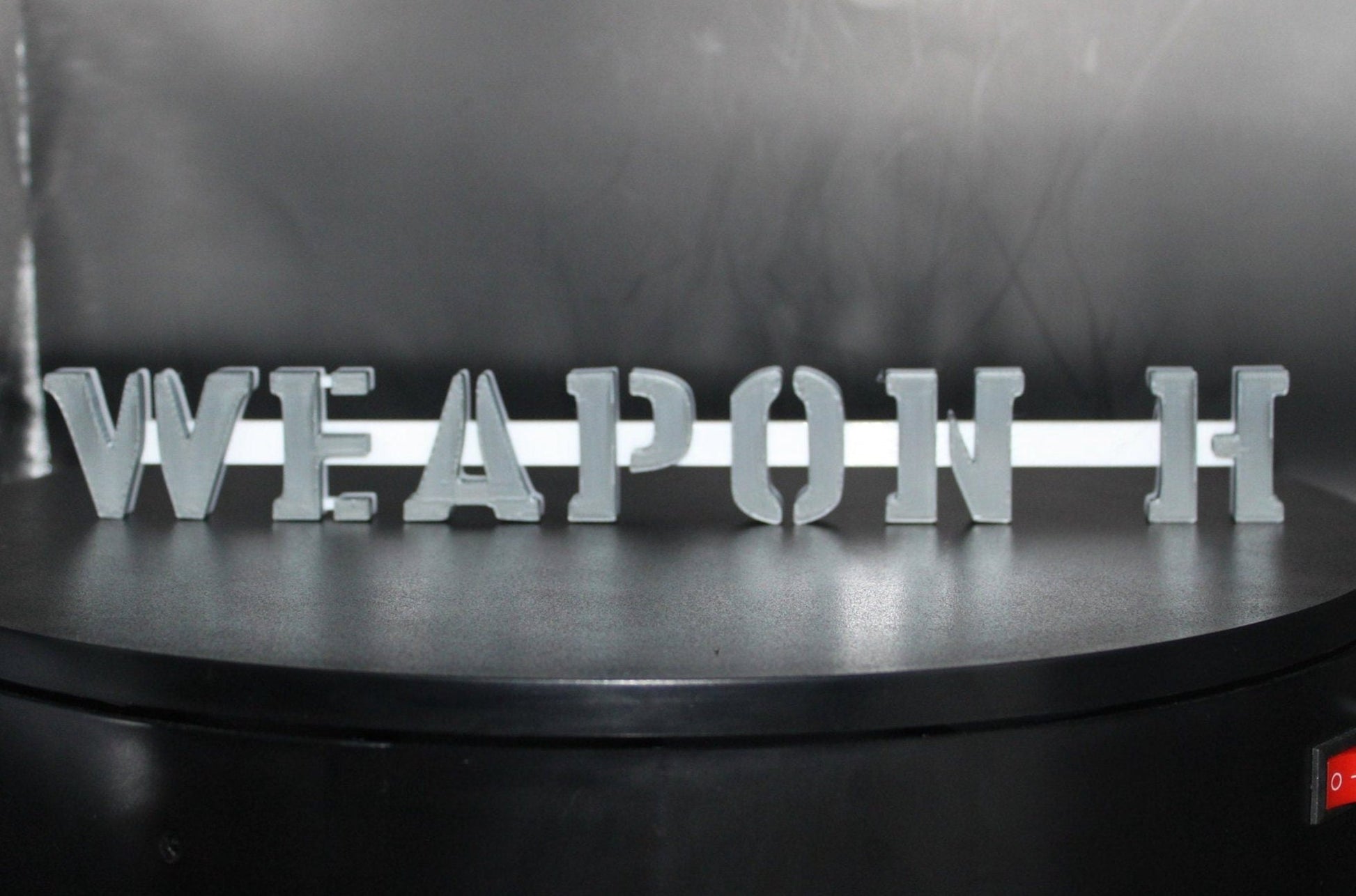 Weapon H 3D printed Comic Logo Art