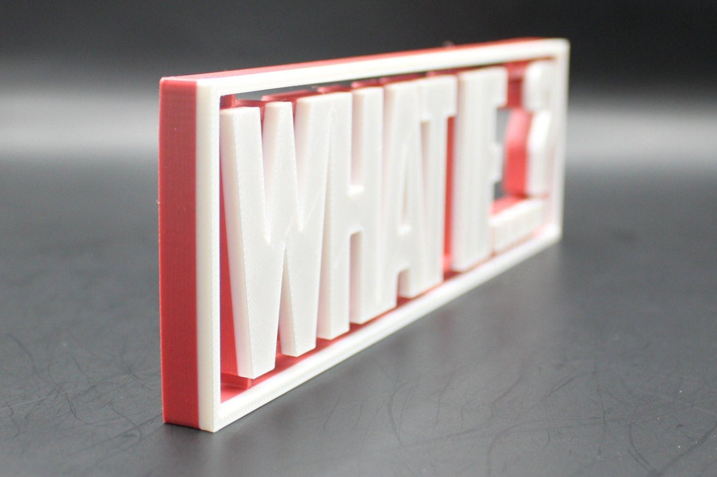 What If...? 3D printed Comic Logo Art