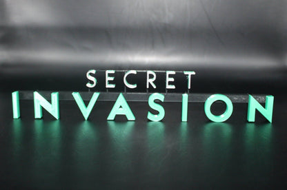 Secret Invasion 3D printed Comic Logo Art