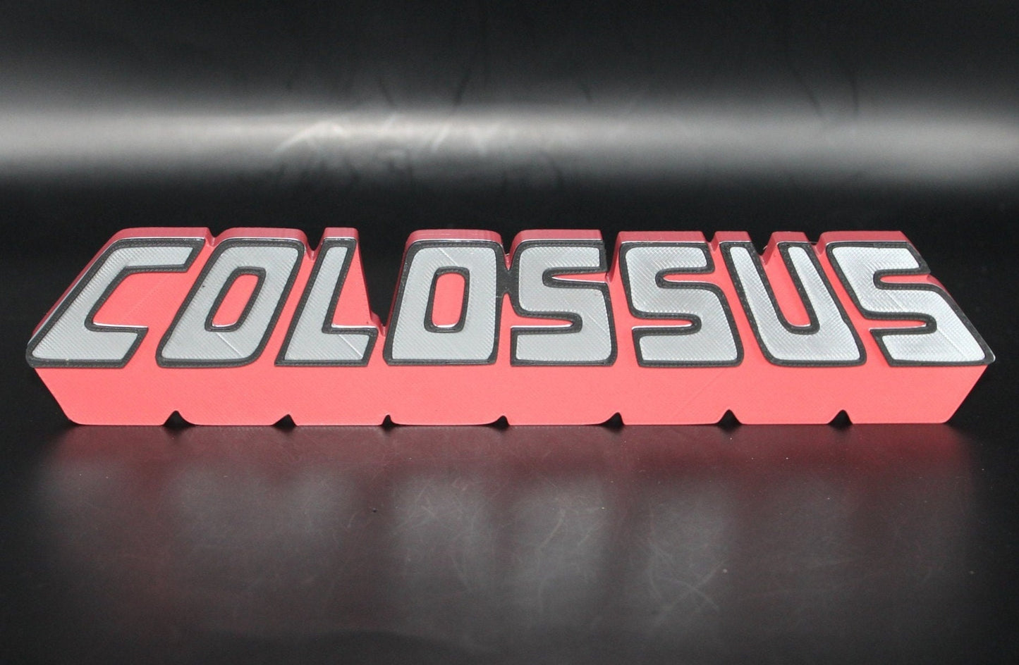 Colossus 3D printed Comic Logo Art