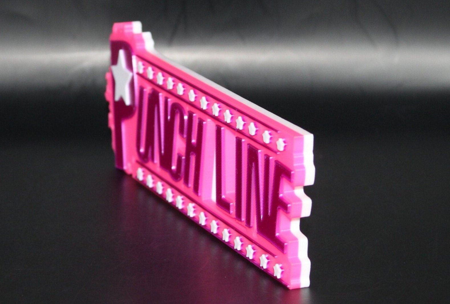 Punch Line 3D printed Comic Logo Art