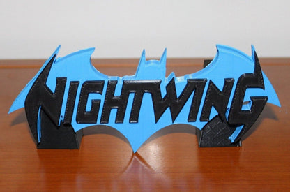 Nightwing 3D printed Comic Logo Art