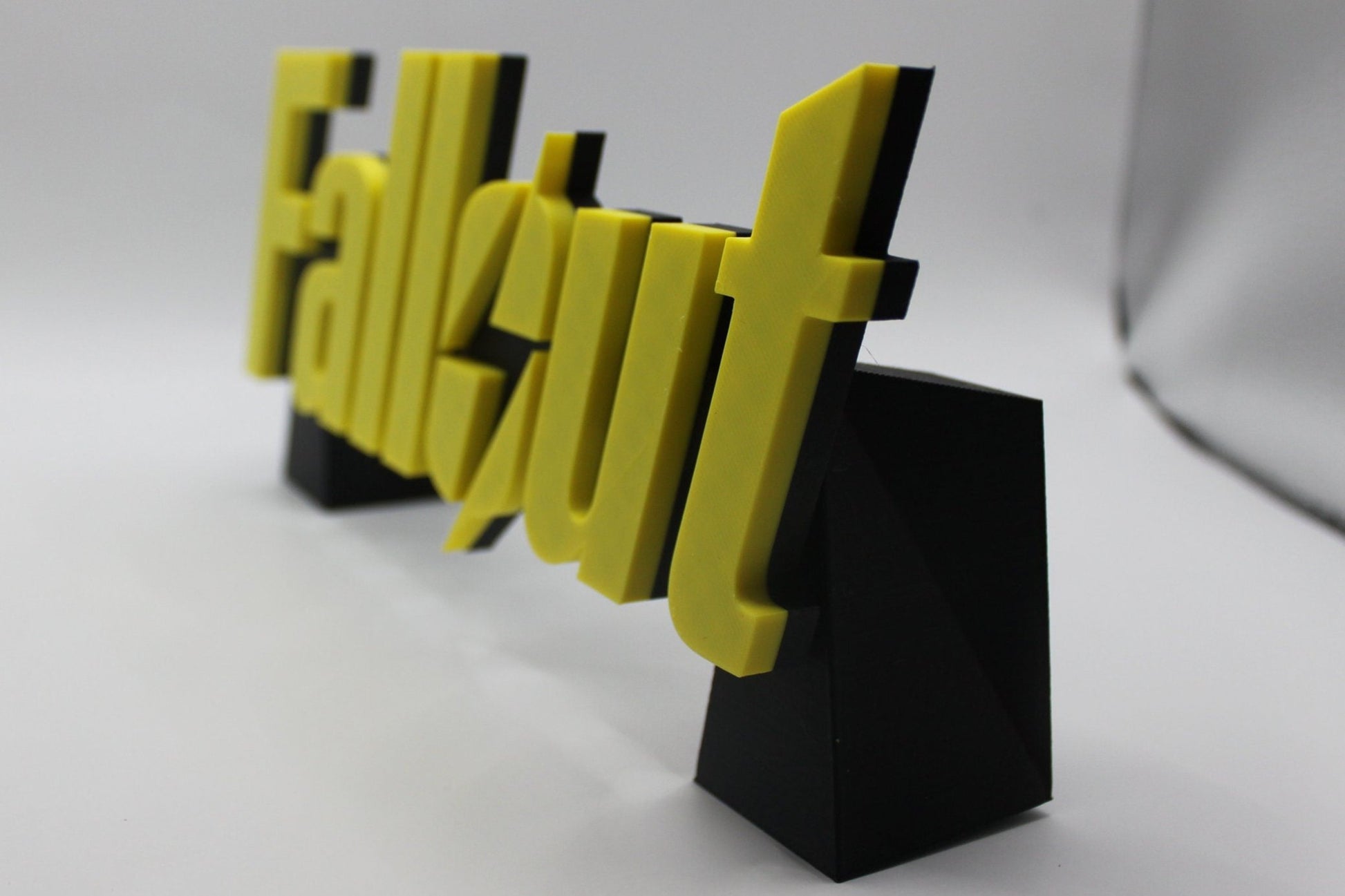 Fallout Video Game 3D printed Logo Art