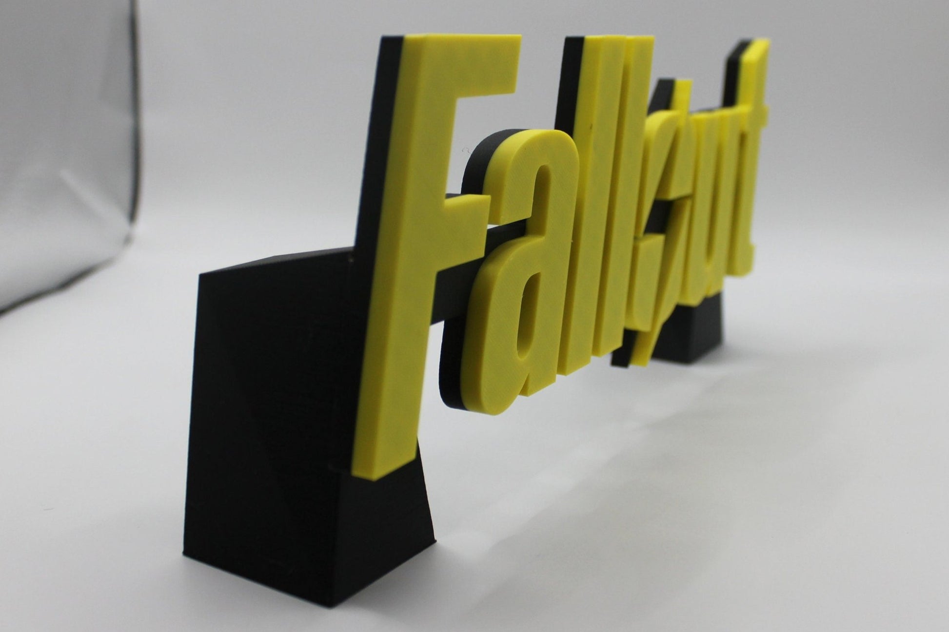 Fallout Video Game 3D printed Logo Art