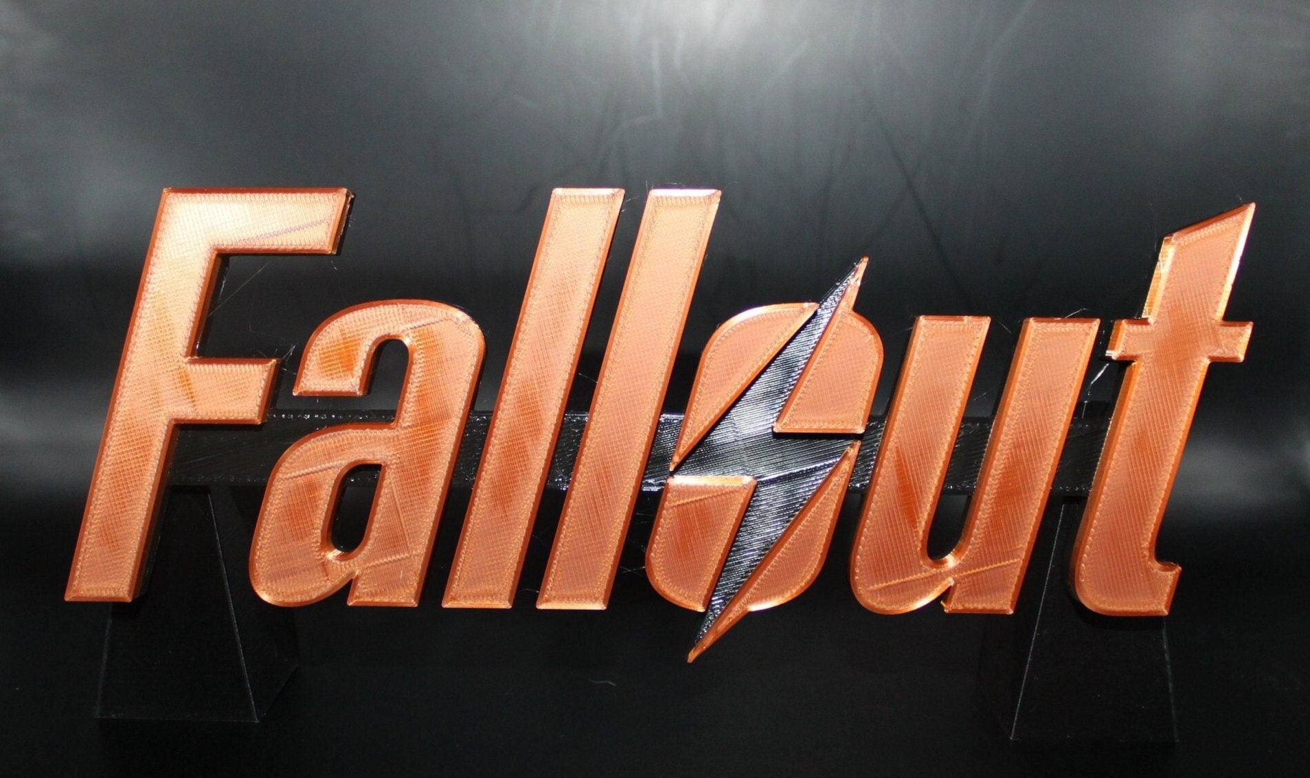 Fallout Video Game 3D printed Logo Art