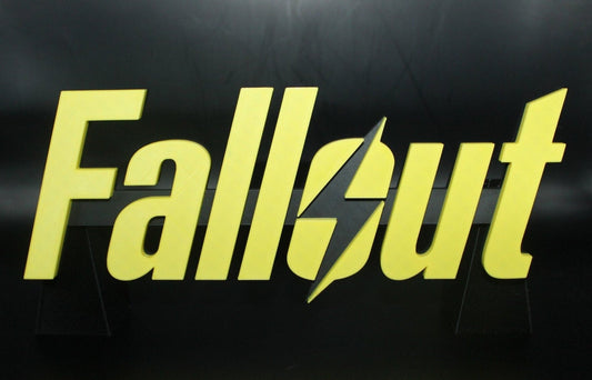 Fallout Video Game 3D printed Logo Art