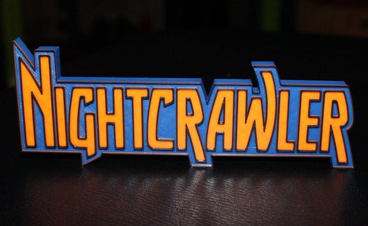 Nightcrawler 3D printed Comic Logo Art