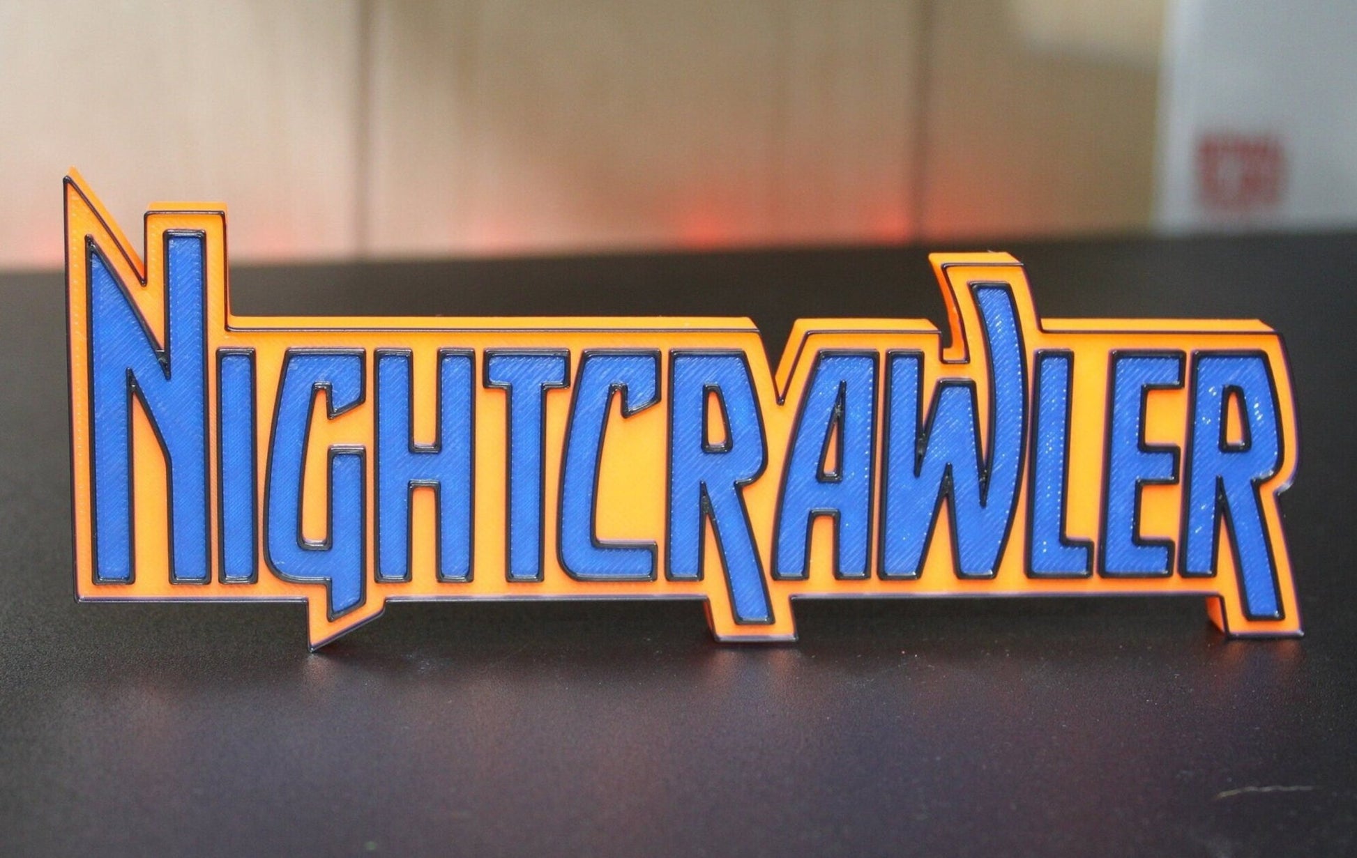 Nightcrawler 3D printed Comic Logo Art