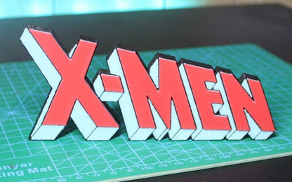 X-Men 3D printed Logo Sign Wall Desk Shelf Art