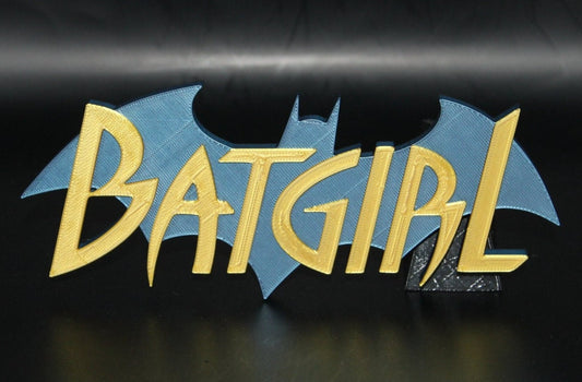 Batgirl 3D printed Comic Logo Art