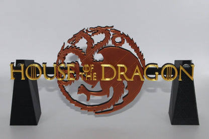 Dragon 3D printed Logo Art