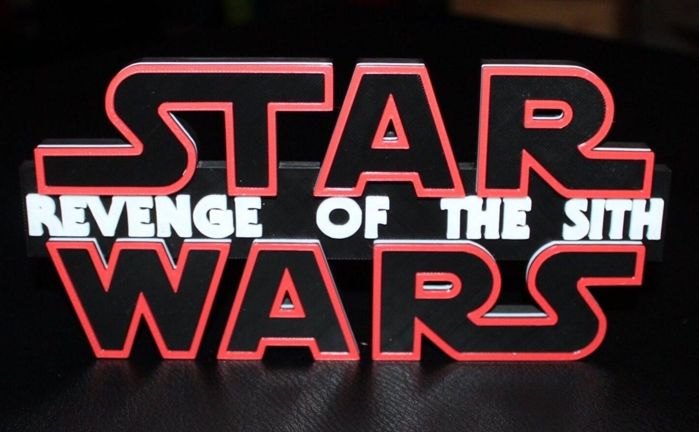 Star Wars Revenge of the Sith 3D printed Logo Art