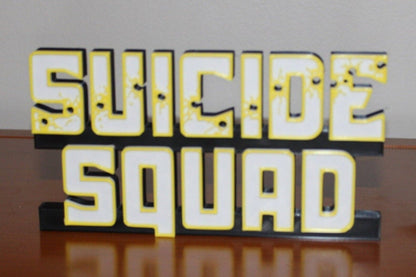 Suicide Squad 3D printed Comic Logo Art