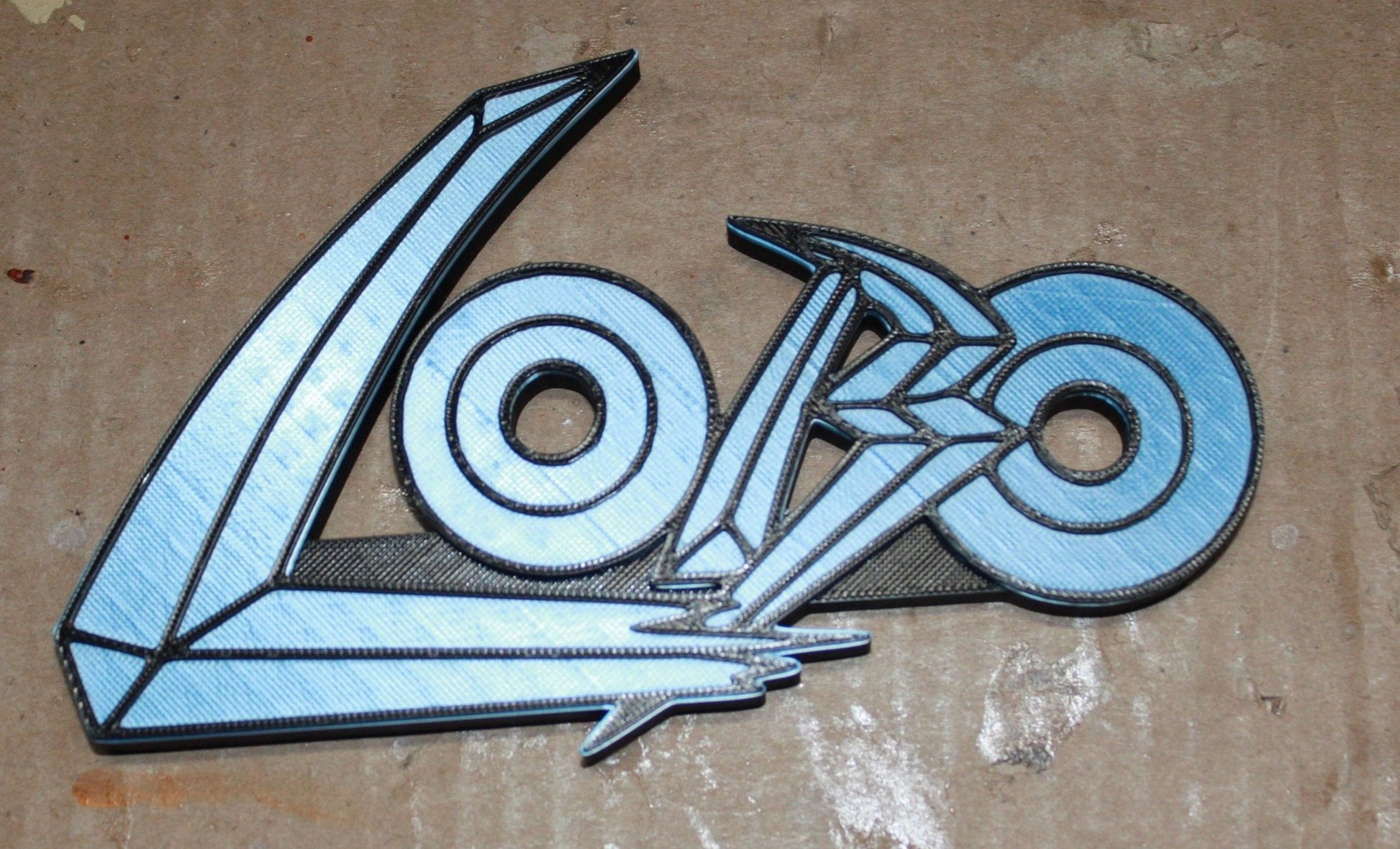 Lobo 3D printed Comic Logo Art