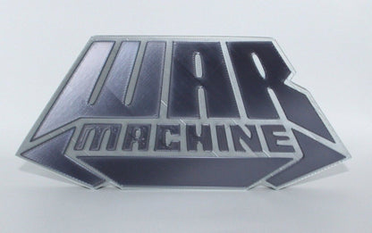 War Machine 3D printed Comic Logo Art