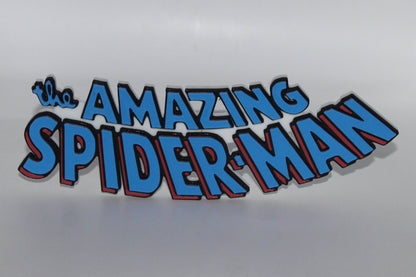 The Amazing Spider-Man 3D printed Comic Logo Art