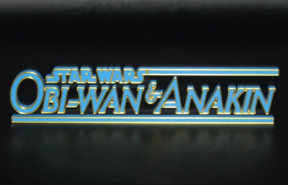 Obi-Wan & Anakin 3D printed Comic Logo Art