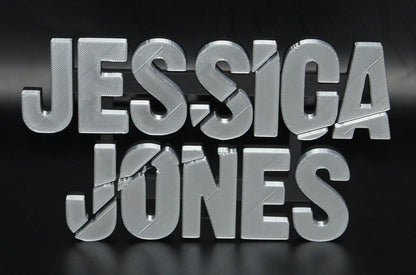 Jessica Jones 3D printed Comic Logo Art