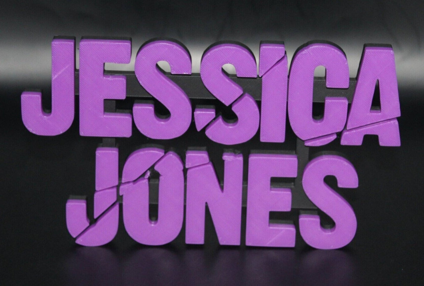 Jessica Jones 3D printed Comic Logo Art