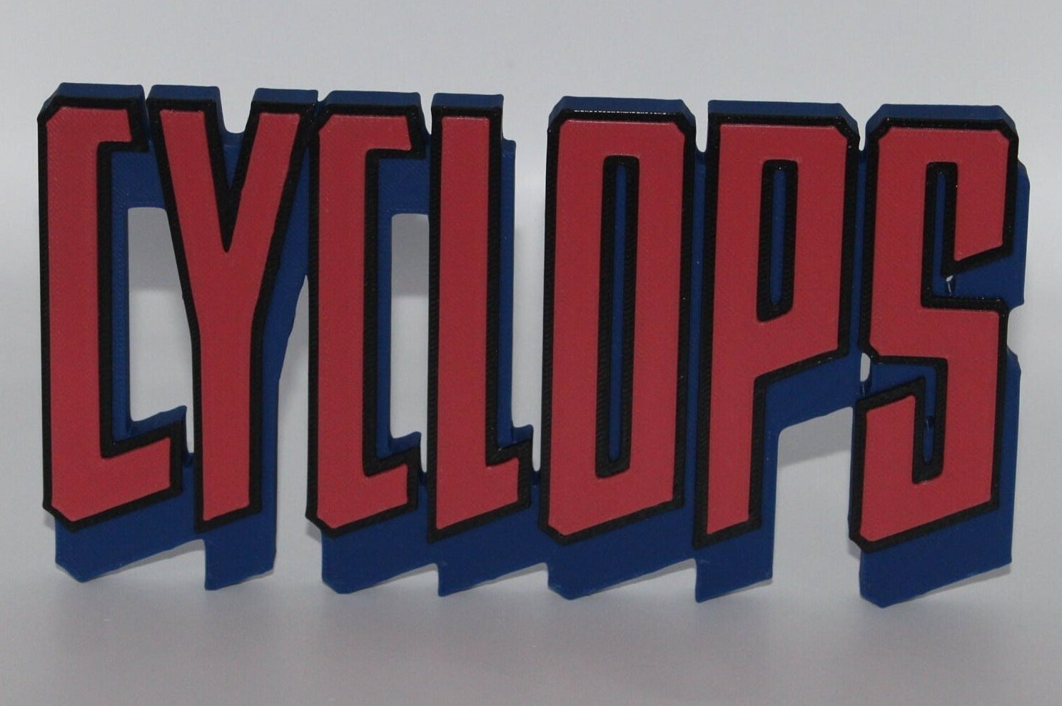 Cyclops 3D printed Comic Logo Art