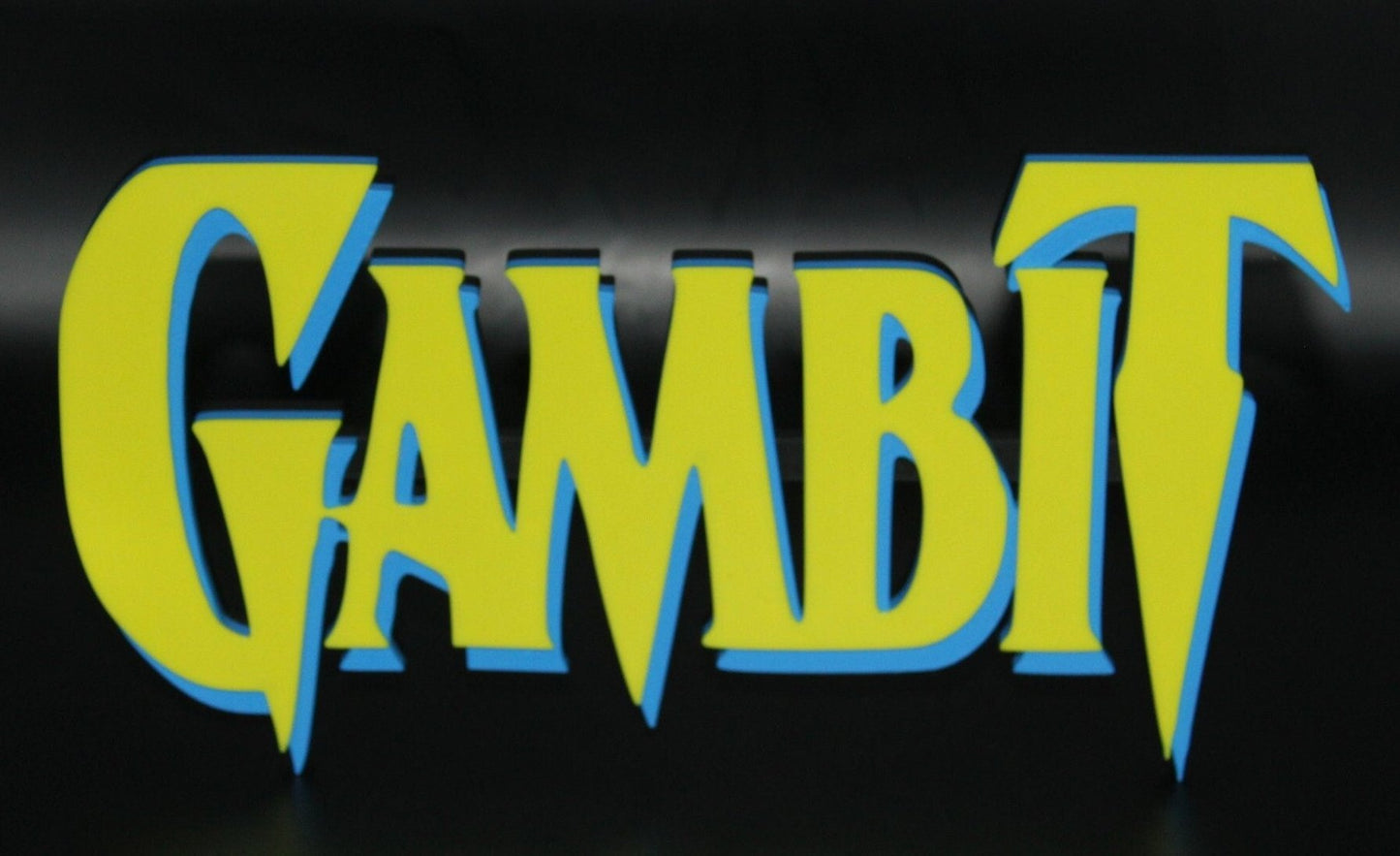 Gambit printed Comic Logo Art