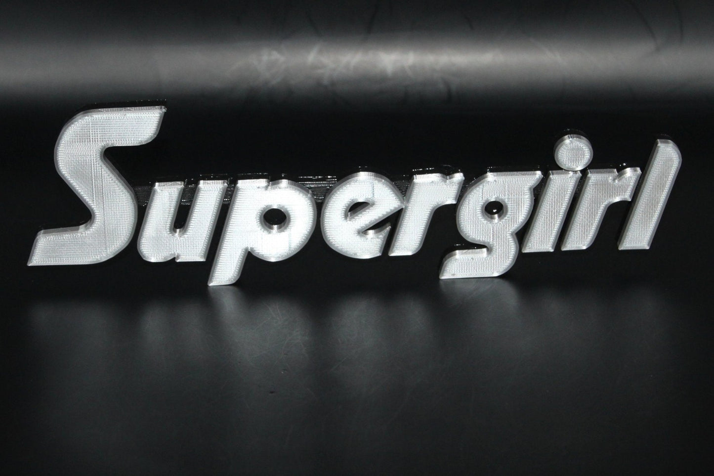 Supergirl 3D printed Comic Logo Art