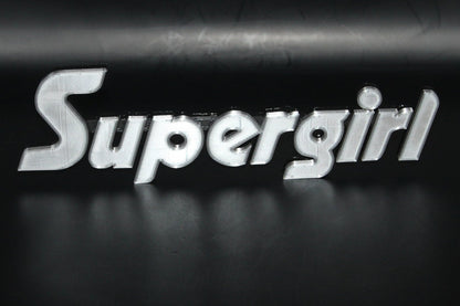 Supergirl 3D printed Comic Logo Art