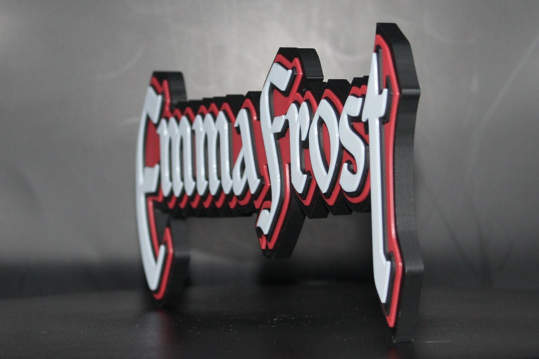 Emma Frost 3D printed Comic Logo Art