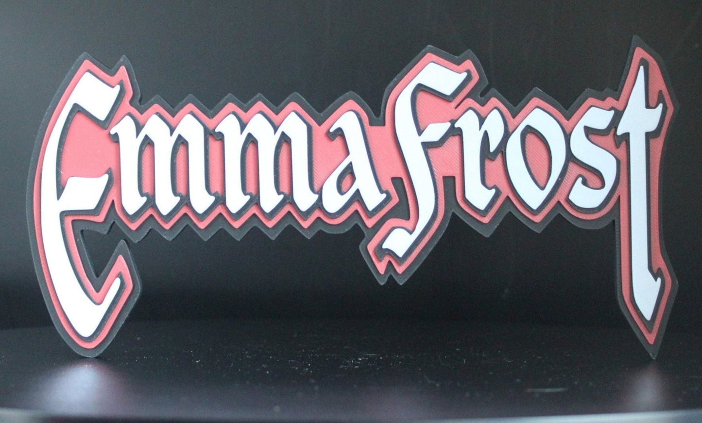 Emma Frost 3D printed Comic Logo Art