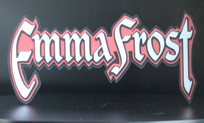 Emma Frost 3D printed Logo Sign Wall Desk Shelf Art