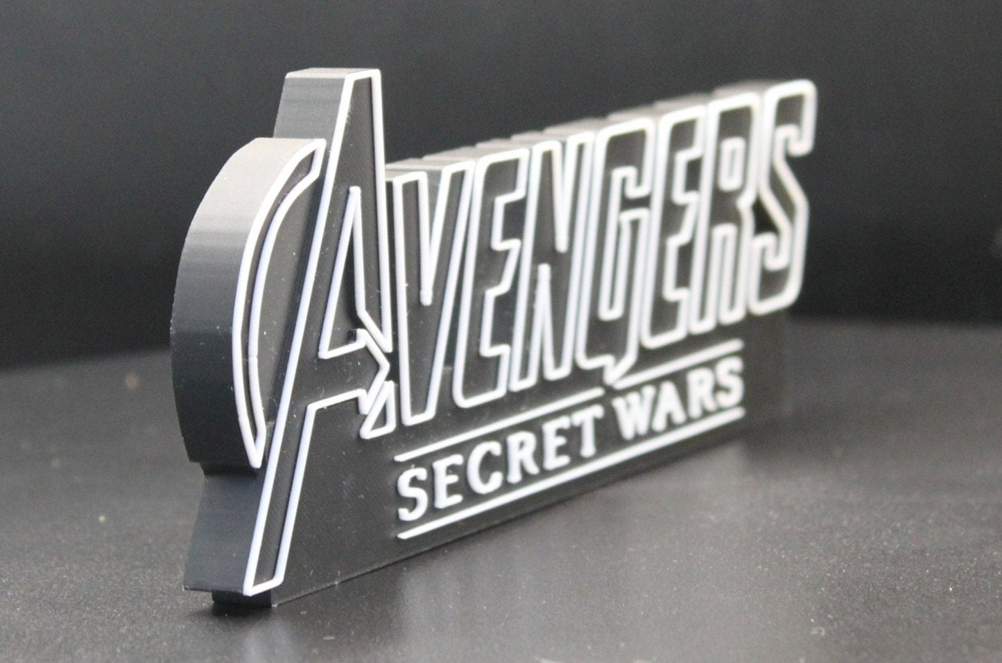 Avengers Secret Wars 3D printed Comic Logo Art