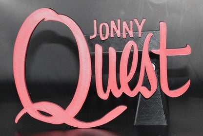 Jonny Quest 3D printed Logo Art