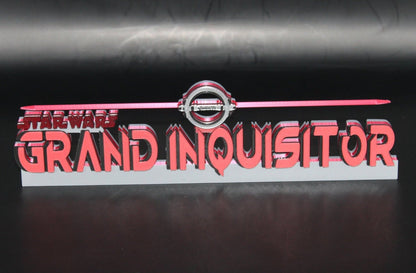 Grand Inquisitor 3D printed Logo Art