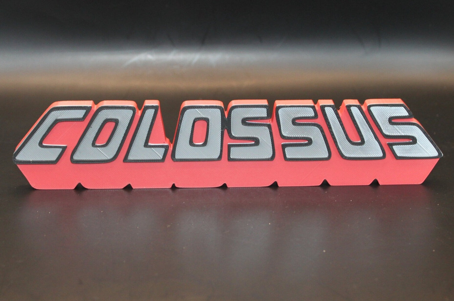 Colossus 3D printed Comic Logo Art