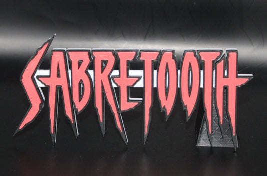 Sabretooth 3D printed Comic Logo Art