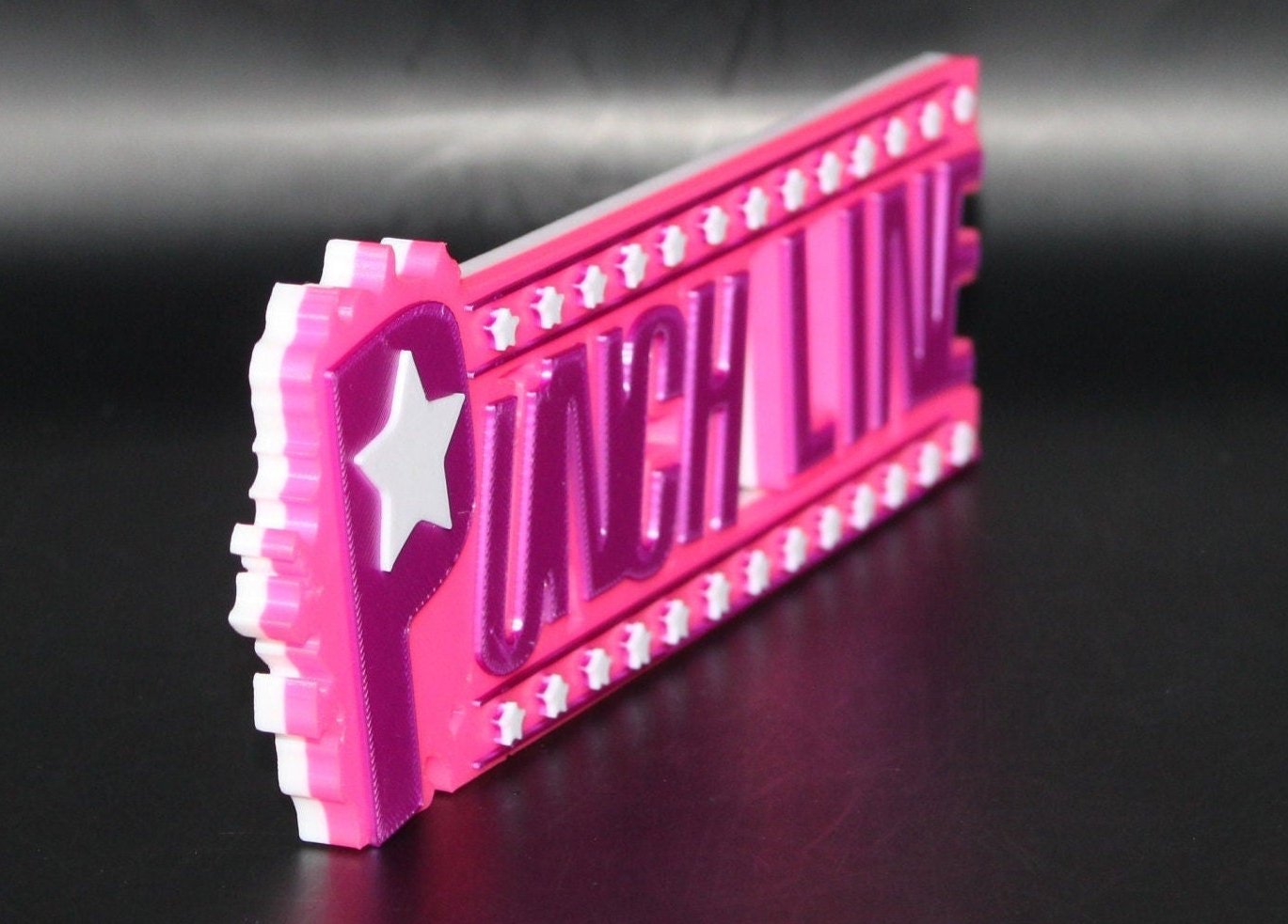 Punch Line 3D printed Comic Logo Art