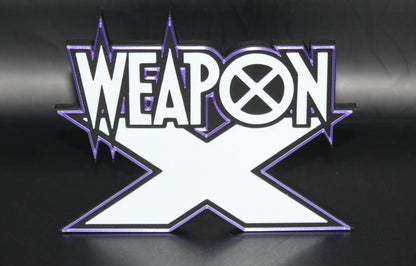 Weapon X 3D printed Comic Logo Art