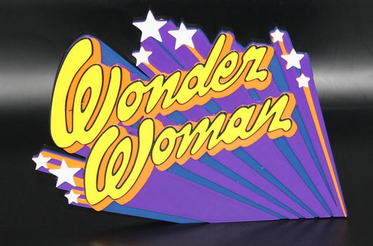 Wonder Woman TV Show 3D printed Comic Logo Art