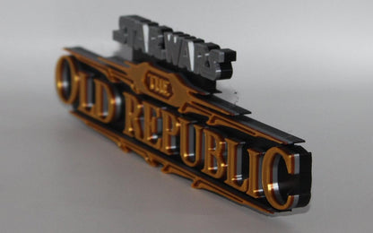 Star Wars the Old Republic Game 3D printed Logo Art